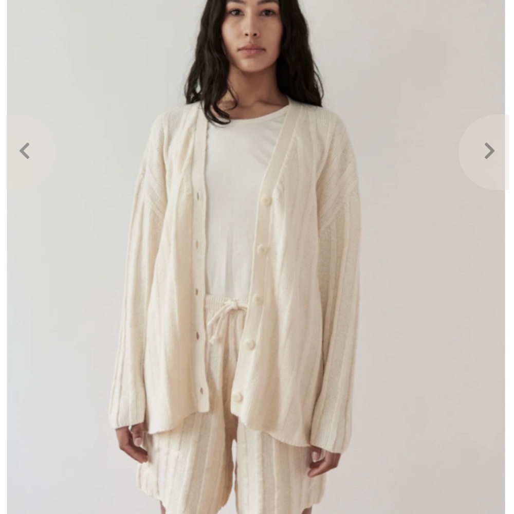 Wol Hide Wide Rib Cardigan